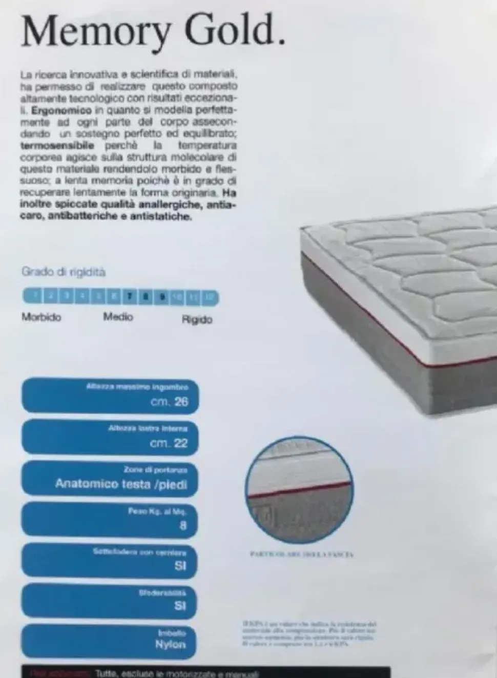 Materasso Castiflex con un ribasso esclusivo