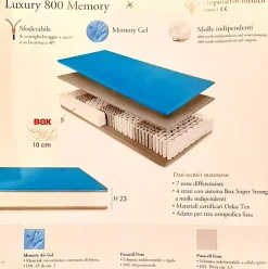 Materasso Luxury molle insacchettate  Artigianale