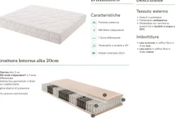 Materasso matrimoniale Sogno veneto Dinamico sogno veneto a prezzi outlet