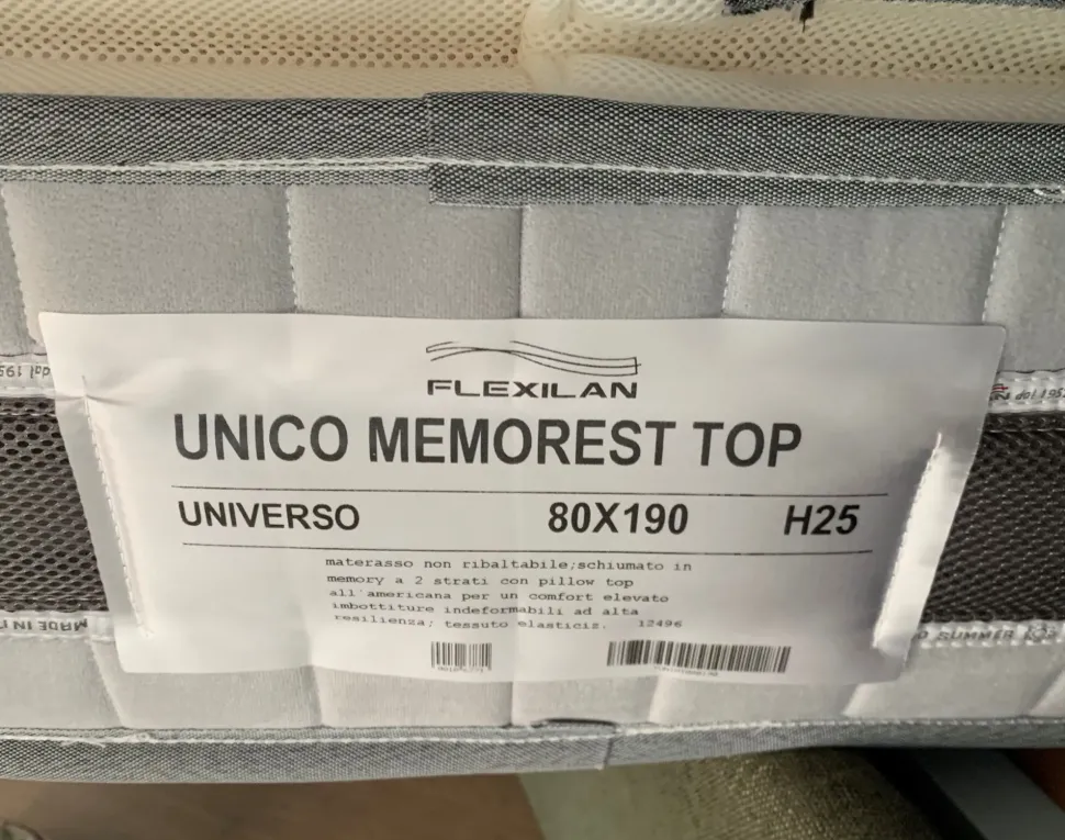 Materasso singolo Flexilan PREZZI OUTLET