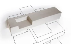 Mensola Concrete Minotti italia in stile design scontata