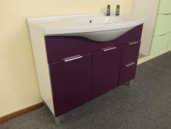 Mobile arredo bagno A terra Birex Idrobath viola con sconto