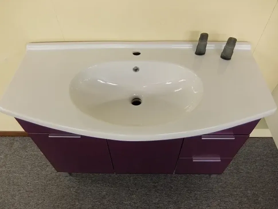 Mobile arredo bagno A terra Birex Idrobath viola con sconto