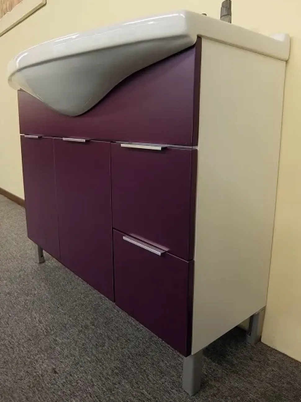 Mobile arredo bagno A terra Birex Idrobath viola con sconto