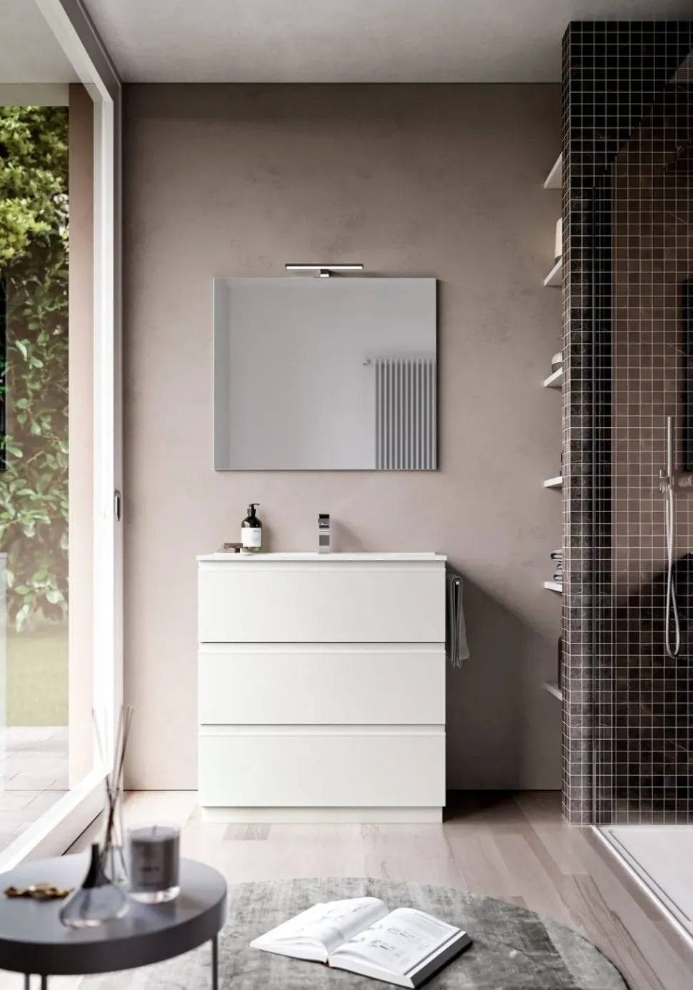 Mobile arredo bagno A terra Ideagroup System 05 a prezzo conveniente