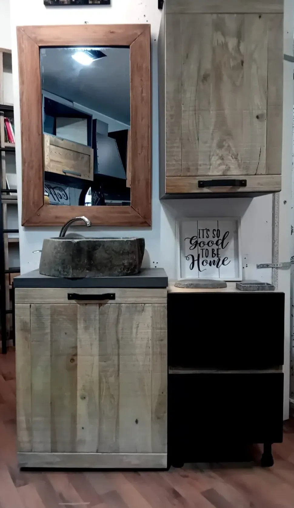 Mobile arredo bagno A terra Nuovi mondi collection Mobile bagno industrial a prezzi scontati