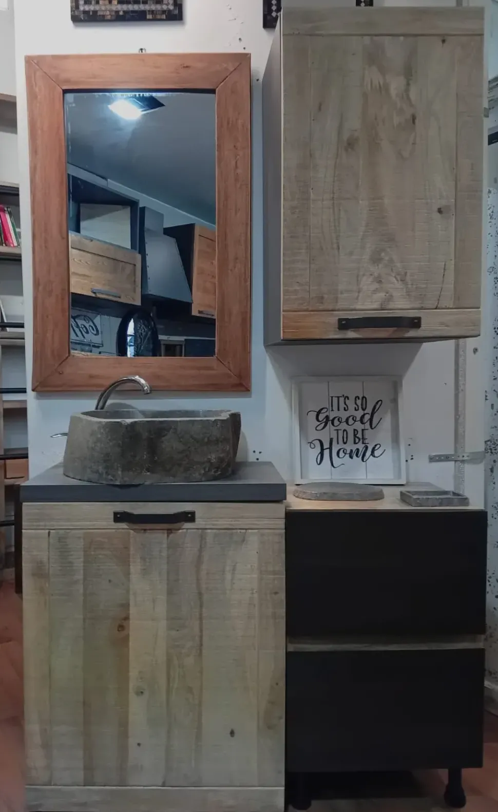 Mobile arredo bagno A terra Nuovi mondi collection Mobile bagno industrial a prezzi scontati