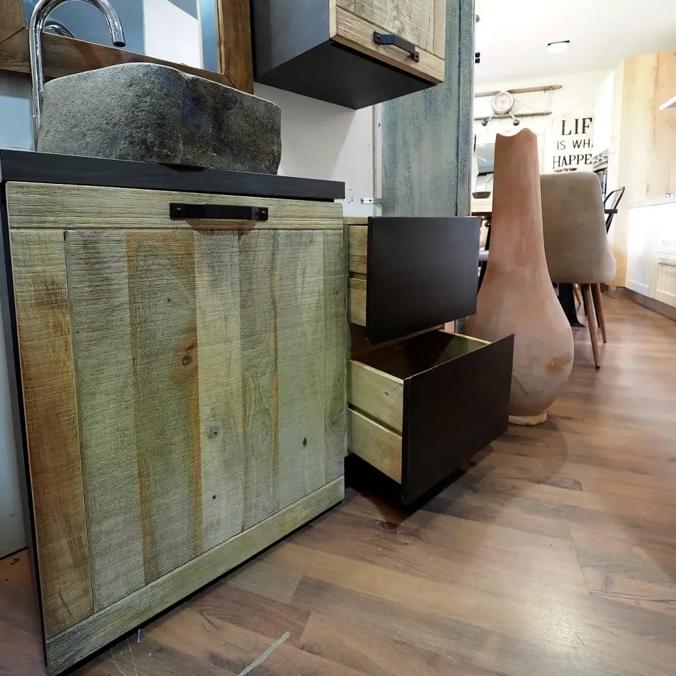 Mobile arredo bagno A terra Nuovi mondi collection Mobile bagno industrial a prezzi scontati