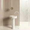 Mobile arredo bagno A terra Md work Lavabo in vero marmo carrara con sconto