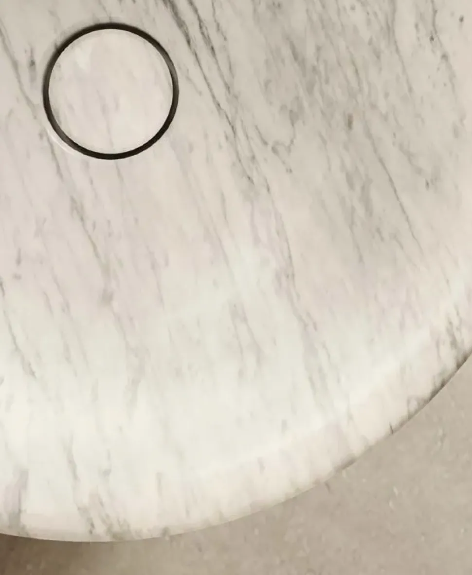 Mobile arredo bagno A terra Md work Lavabo in vero marmo carrara con sconto