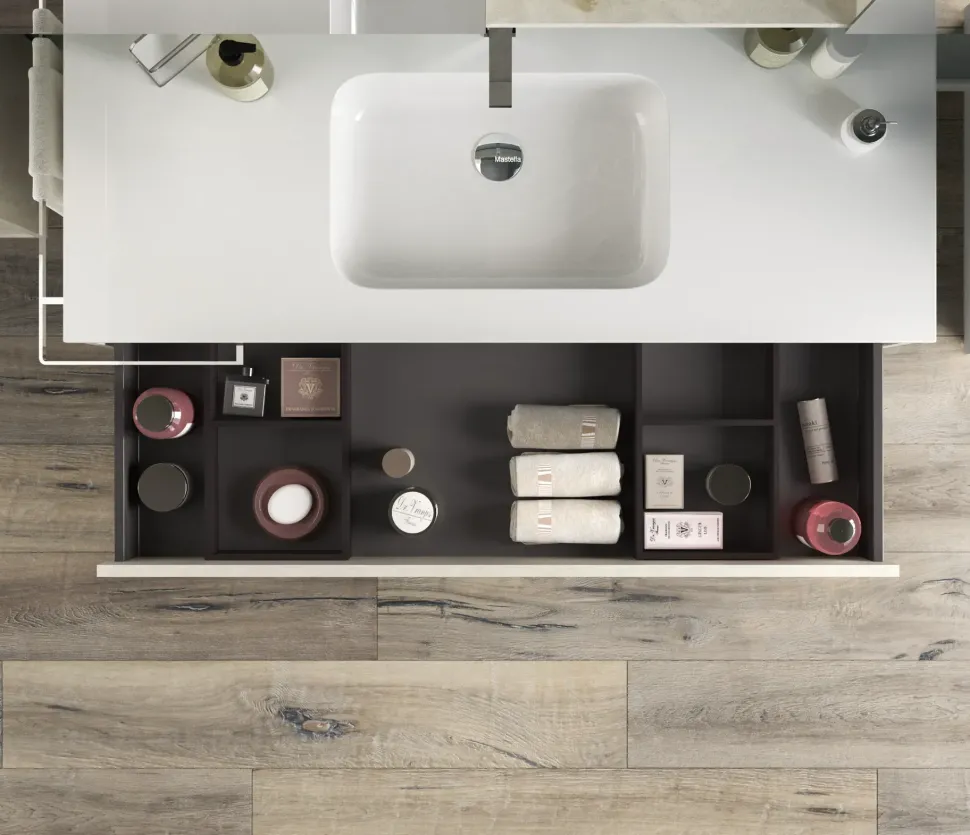 Mobile arredo bagno Sospeso Mastella Duetto 01 a prezzo scontato