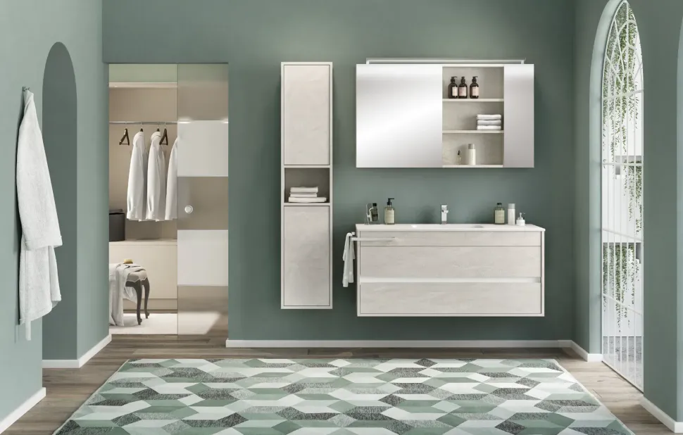Mobile arredo bagno Sospeso Mastella Duetto 01 a prezzo scontato