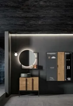 Mobile arredo bagno Sospeso Birex Sidero a prezzo scontato