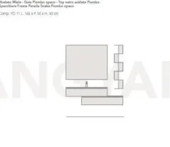 Mobile arredo bagno Sospeso Ardeco Ardeco yang 11 in svendita