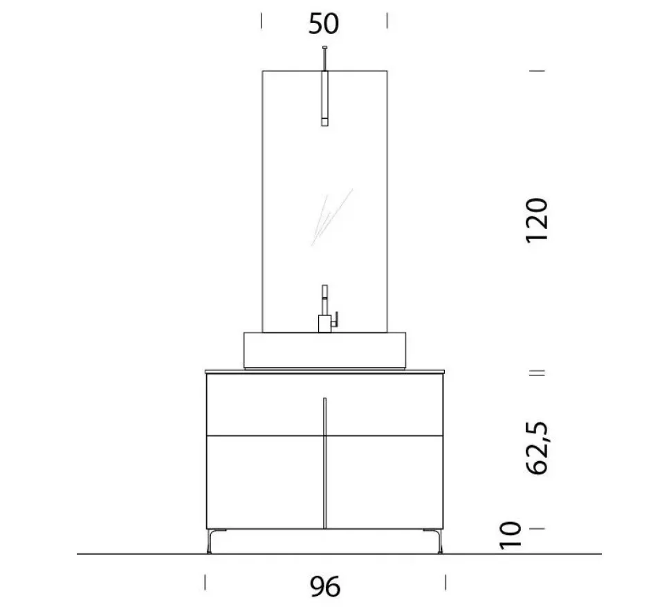 Mobile bagno A terra B201 Compab a prezzi outlet