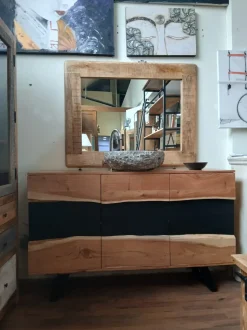 Mobile bagno a terra  bagno bagno   design wave di Outlet etnico SCONTATO - 46%