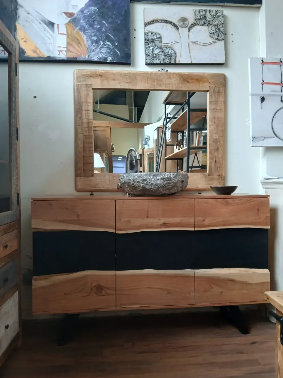 Mobile bagno a terra bagno bagno design wave di Outlet etnico SCONTATO - 46%