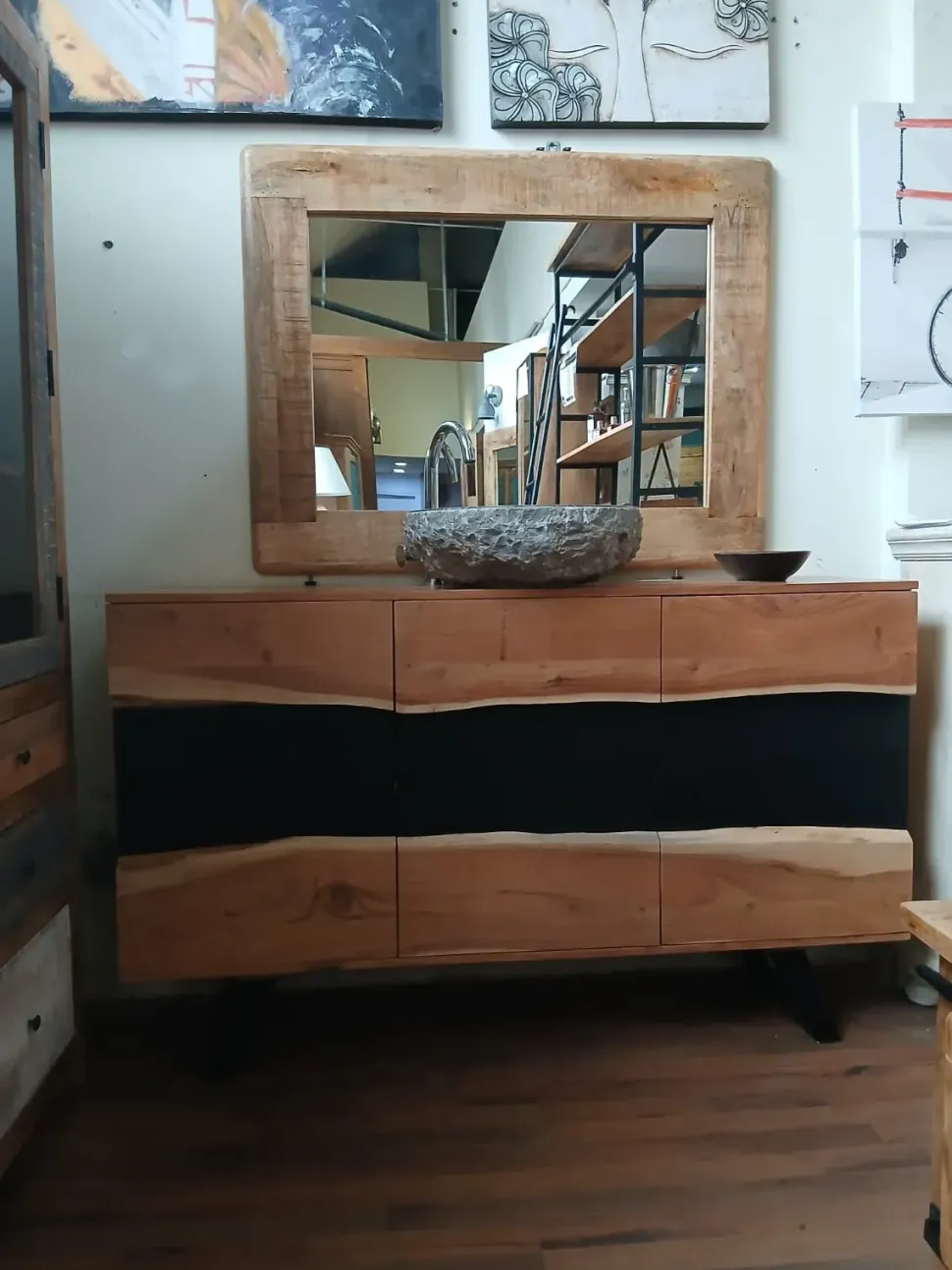 Mobile bagno a terra bagno bagno design wave di Outlet etnico SCONTATO - 46%