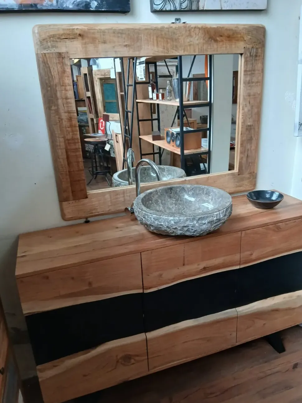 Mobile bagno a terra bagno bagno design wave di Outlet etnico SCONTATO - 46%