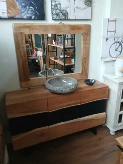 Mobile bagno a terra bagno bagno design wave di Outlet etnico SCONTATO - 46%