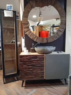 Mobile bagno A terra Mobile bagno  quercia  di rovere design  Nuovi mondi collection scontato - 46%