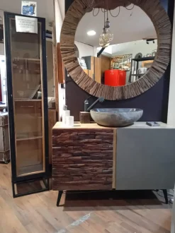 Mobile bagno A terra Mobile bagno  quercia  di rovere design  Nuovi mondi collection scontato - 46%