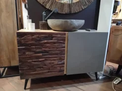 Mobile bagno A terra Mobile bagno  quercia  di rovere design  Nuovi mondi collection scontato - 46%