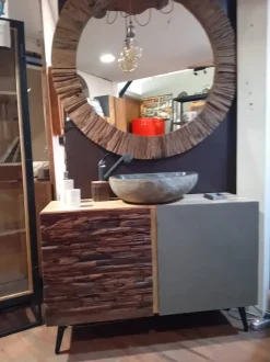 Mobile bagno A terra Mobile bagno  quercia  di rovere design  Nuovi mondi collection scontato - 46%