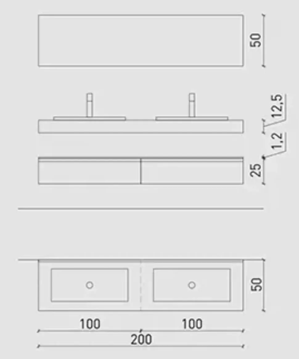 Mobile bagno Archeda Composizione gola 10 in OFFERTA OUTLET