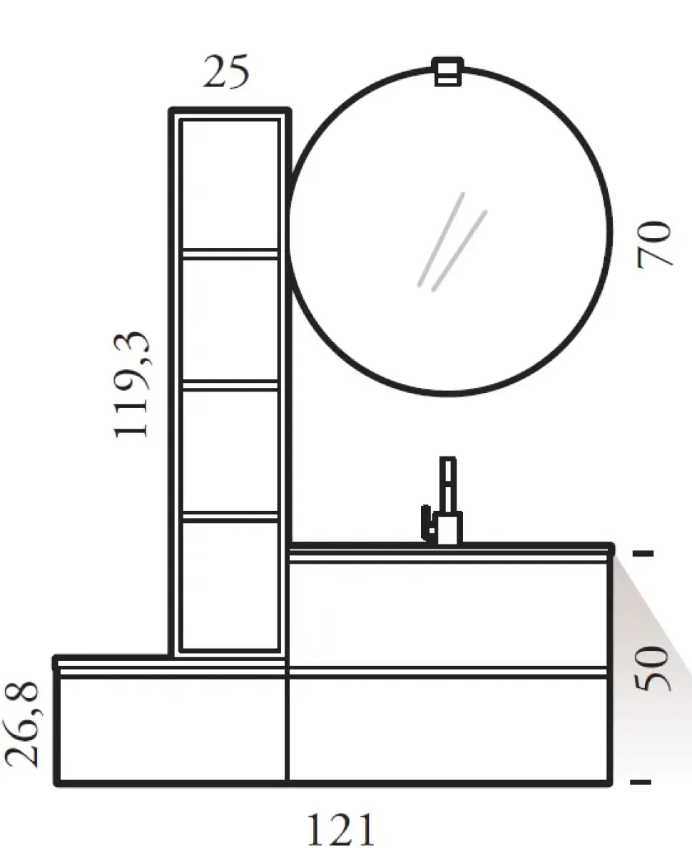 Mobile bagno Bg26 Compab SCONTATO a PREZZI OUTLET