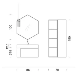 Mobile bagno Compab Bg019 con uno sconto imperdibile