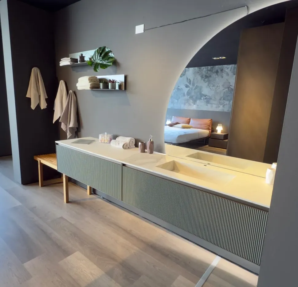 Mobile bagno design Shape di Arcom in OFFERTA OUTLET - 54%