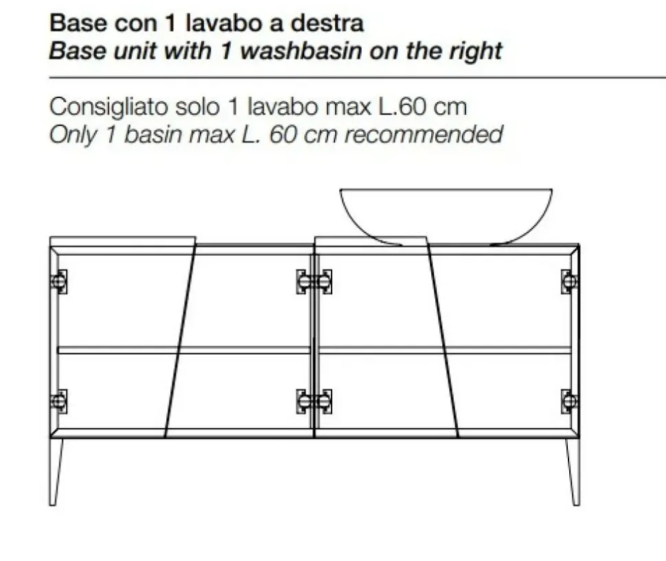 Mobile bagno Devina nais Zero 160bagno devina nais in OFFERTA OUTLET