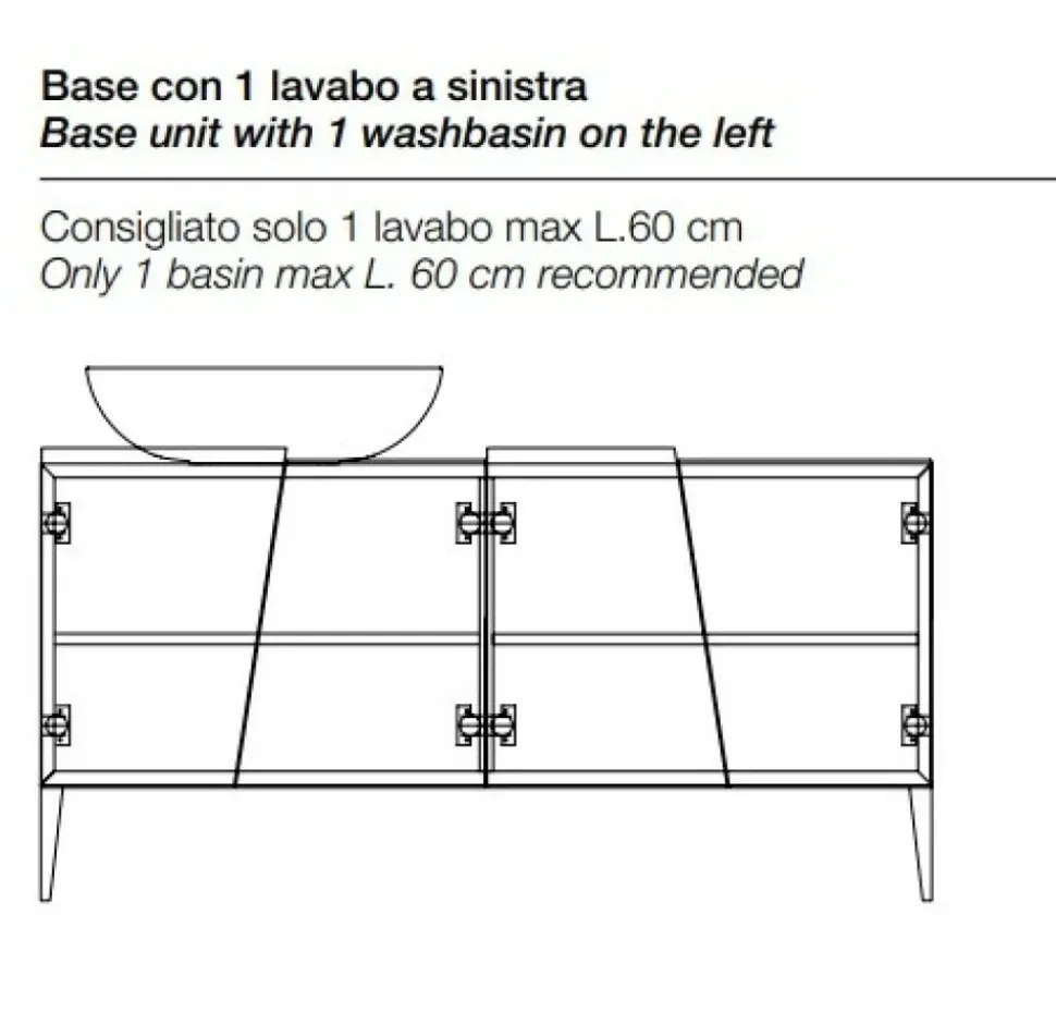 Mobile bagno Devina nais Zero 160bagno devina nais in OFFERTA OUTLET