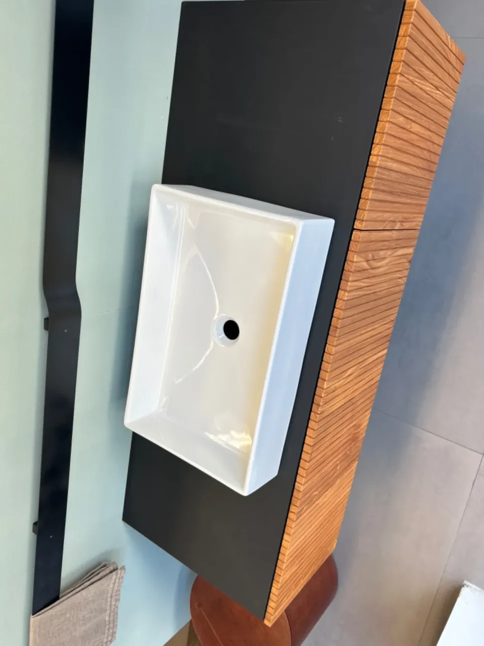 Mobile bagno Door strips teak Moab 80 SCONTATO a PREZZI OUTLET