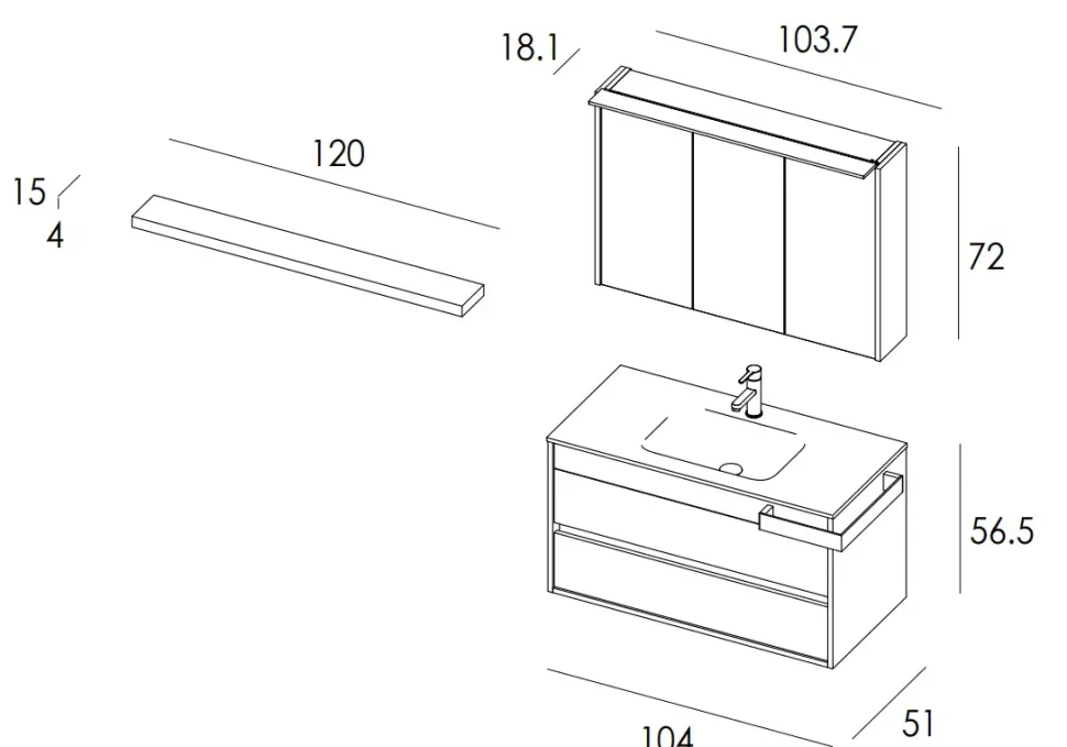 Mobile bagno Duetto 10 Mastella SCONTATO a PREZZI OUTLET