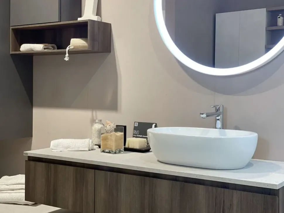 Mobile bagno in laminato modello Rivo di Scavolini bathrooms a prezzo scontato