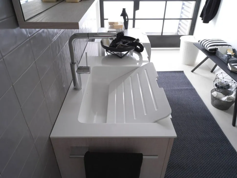 Mobile bagno in laminato modello Kandy 10 di Ideagroup a prezzo scontato