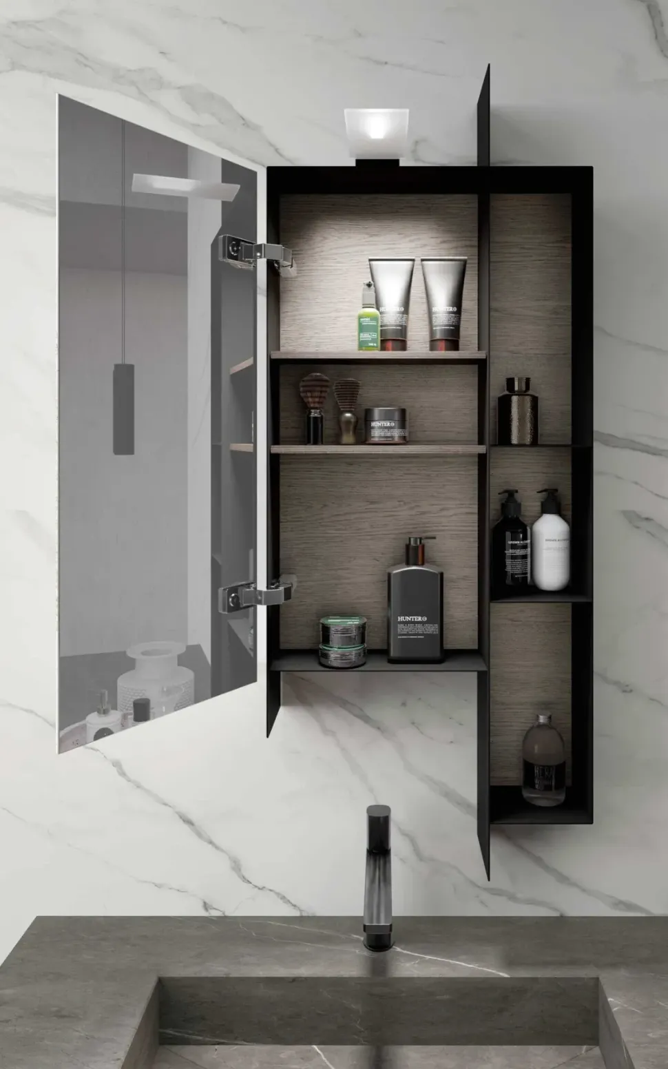 Mobile bagno in legno modello M3 system 311 di Baxar in Offerta Outlet