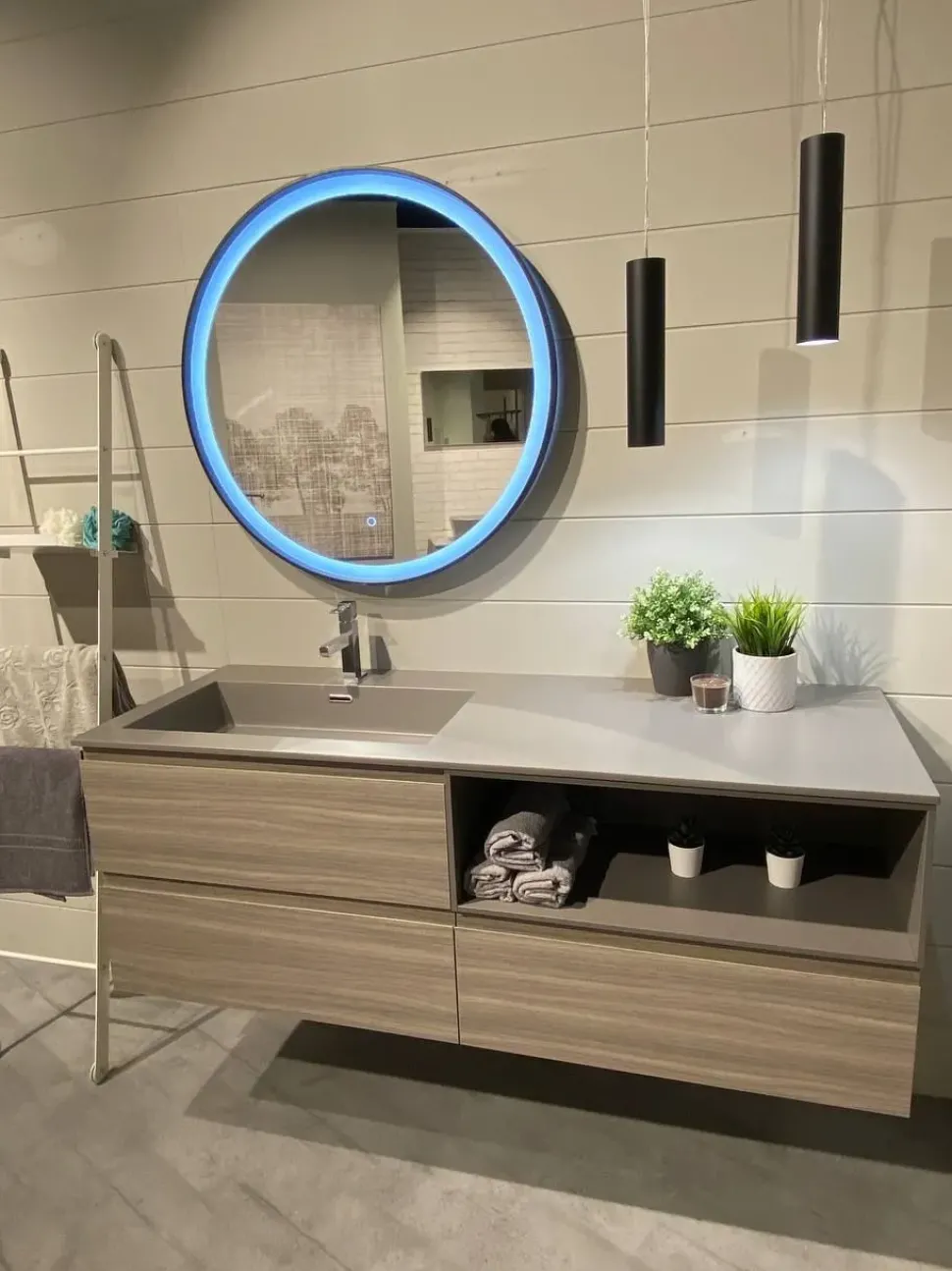 Mobile bagno in legno modello M2 system di Baxar in Offerta Outlet
