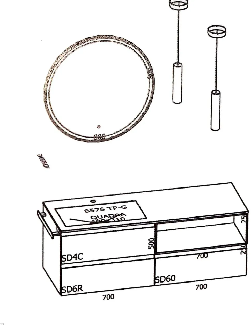 Mobile bagno in legno modello M2 system di Baxar in Offerta Outlet