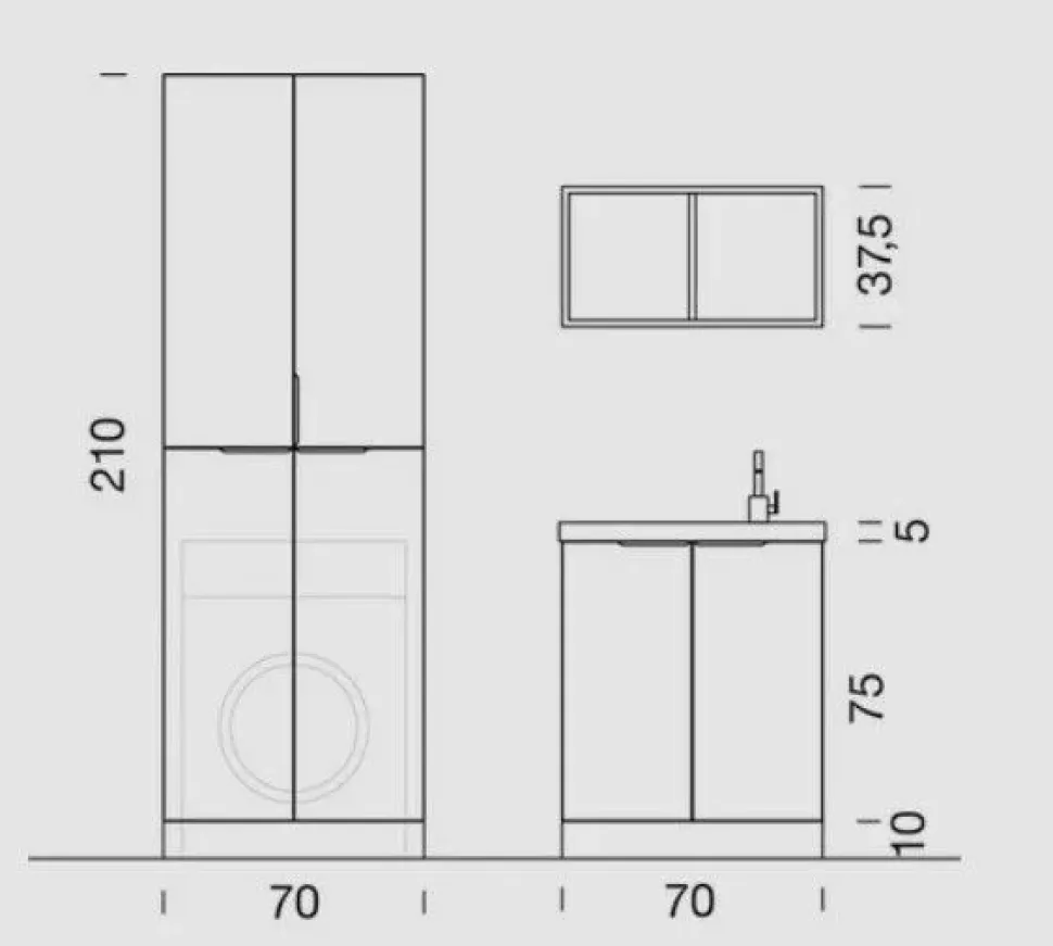 Mobile bagno Lavanderia Lavanderia Compab scontato - 28%