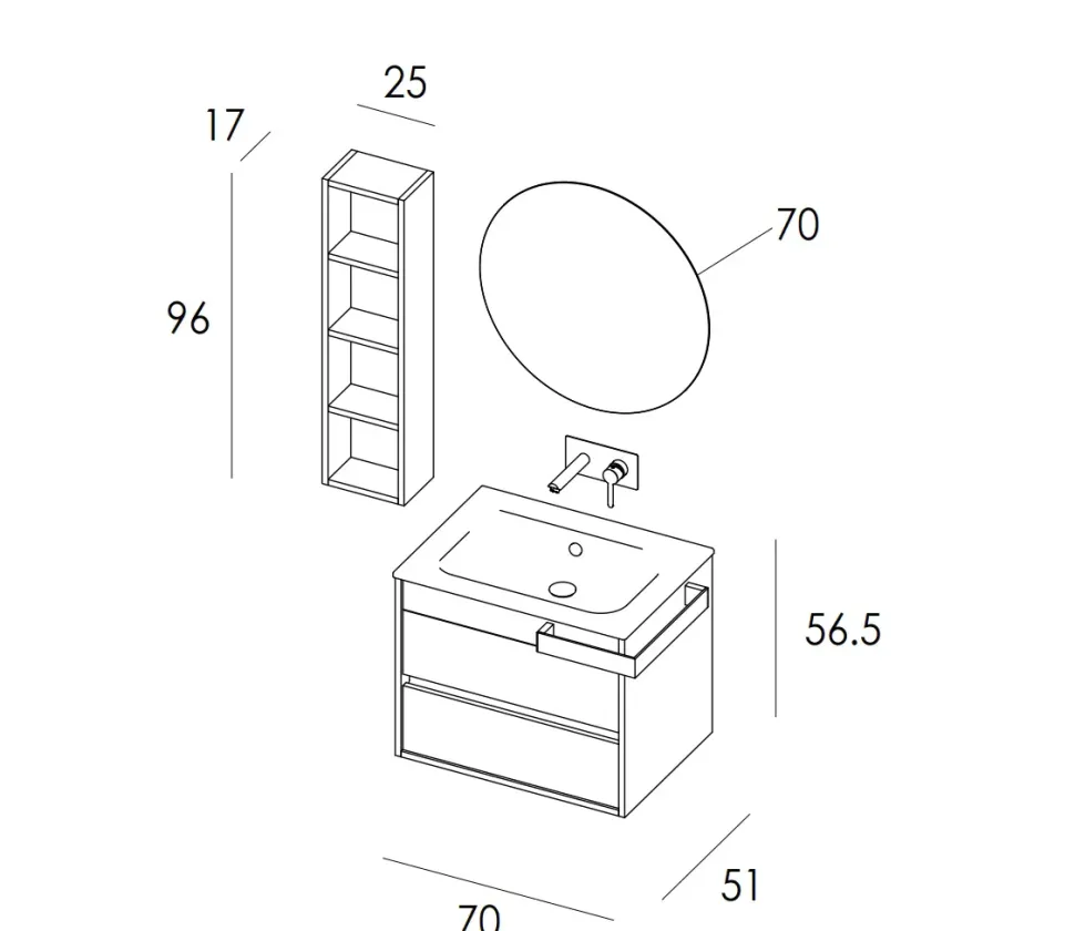 Mobile bagno Mastella Duetto 03 IN OFFERTA OUTLET