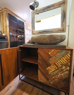 Mobile bagno Mobile bagno industrial colorato in offerta Nuovi mondi cucine SCONTATO a PREZZI OUTLET