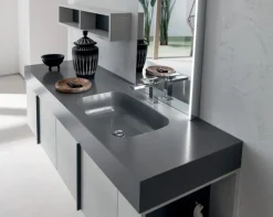 Mobile bagno moderno Corian 156 di Artigianale in OFFERTA OUTLET - 26%