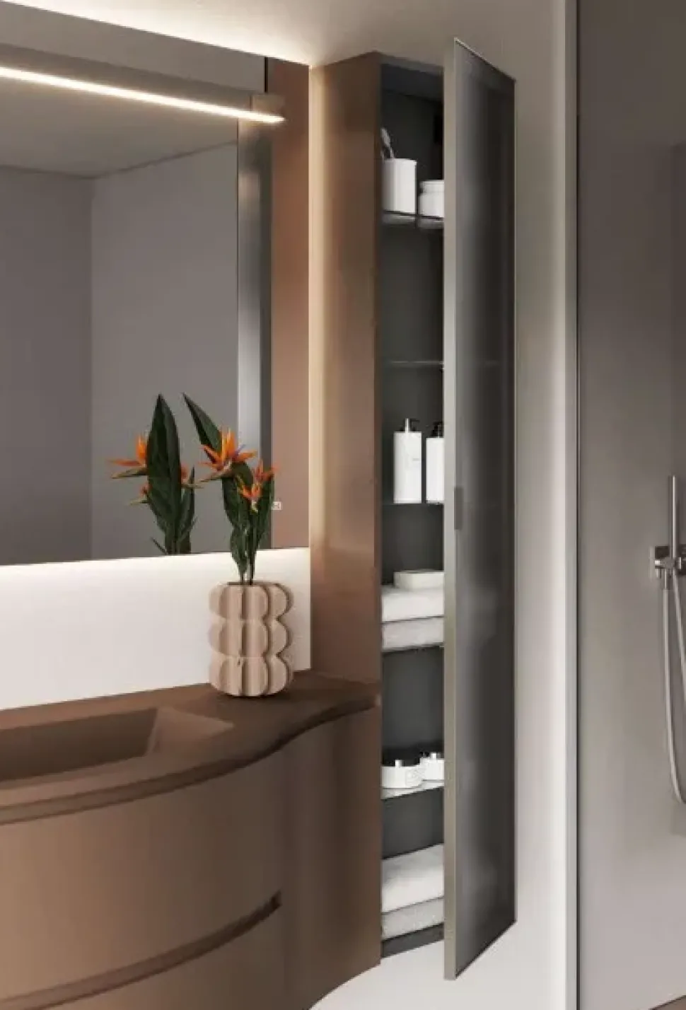 Mobile Bagno Moderno di Ideagroup modello Seventy form 24