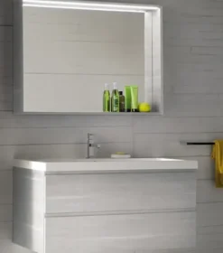 Mobile bagno Moderno Sospeso in laminato di Compab