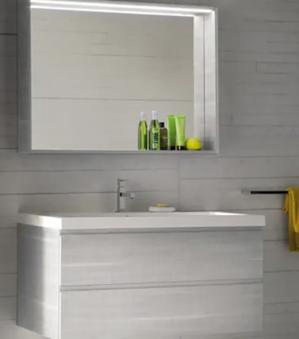 Mobile bagno Moderno Sospeso in laminato di Compab