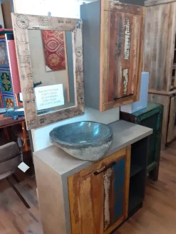 Mobile bagno Outlet etnico Mobile bagno vintage recicle industrial con un ribasso imperdibile