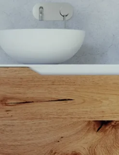 Mobile bagno Rustech naturale-bianco Arteba SCONTATO a PREZZI OUTLET